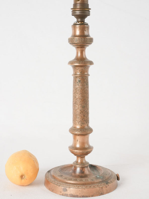 Vintage restoration candlestick-inspired lamp design