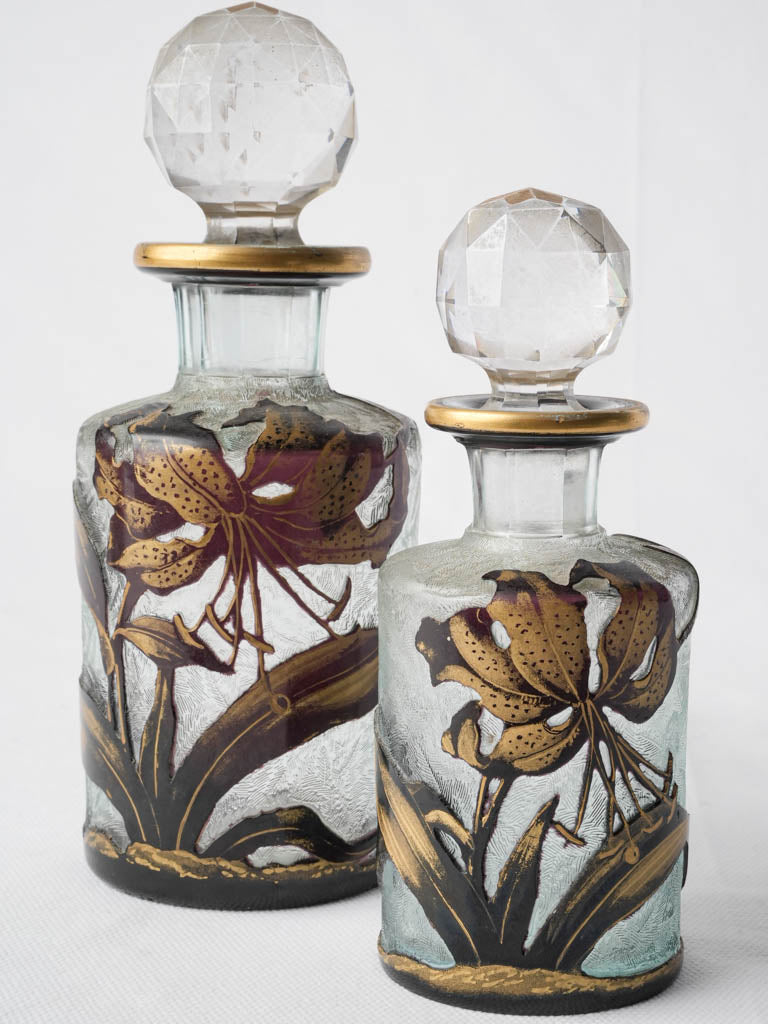 Antique elegant Baccarat perfume bottles