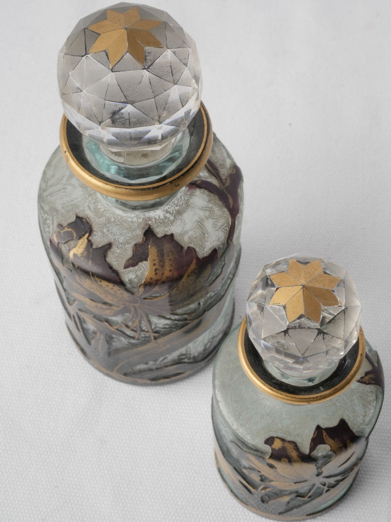 Historical frosted Baccarat glassware