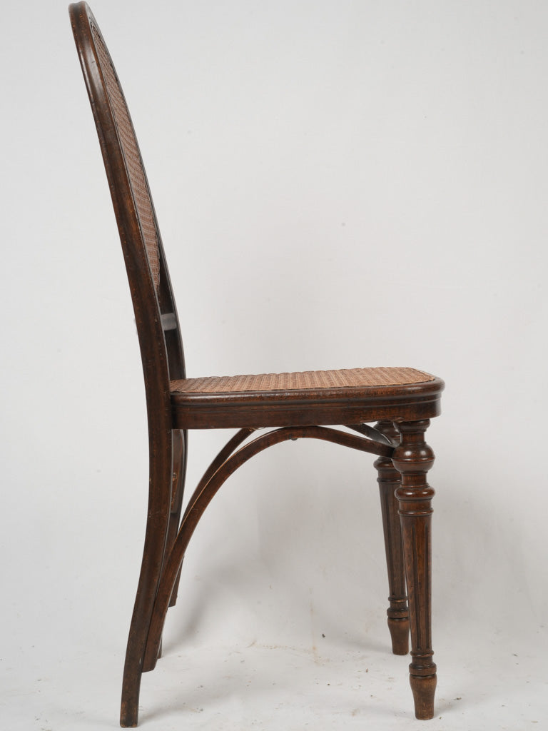 Timber-crafted antique dining chairs