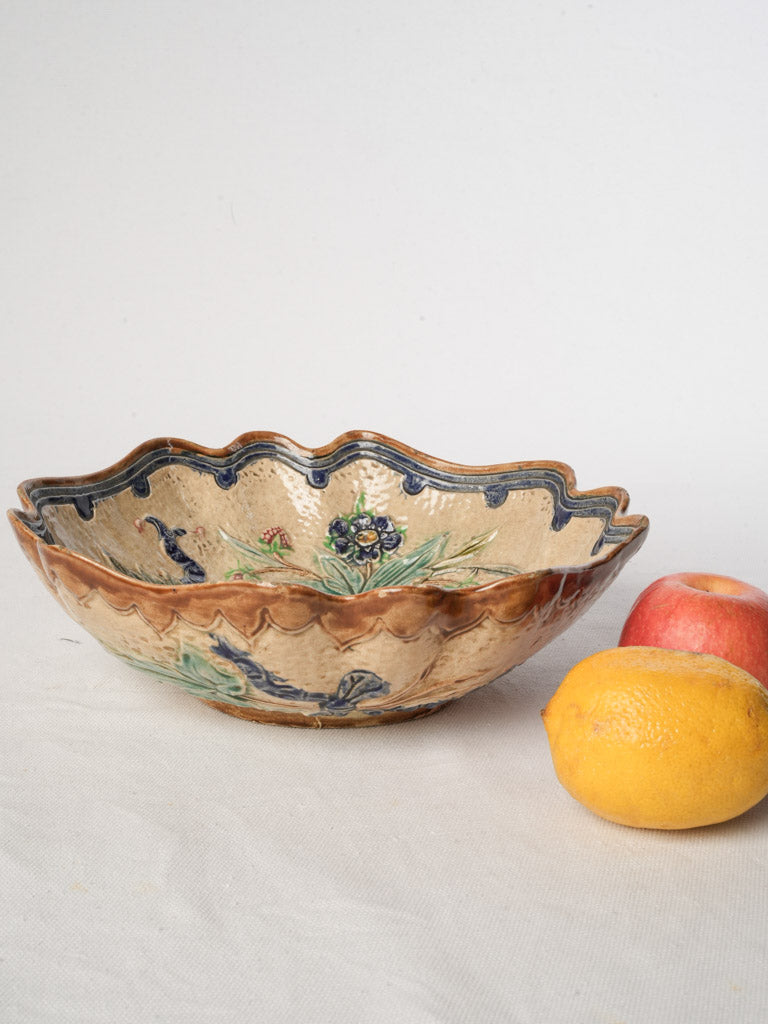 Vintage cobalt blue ceramic piece