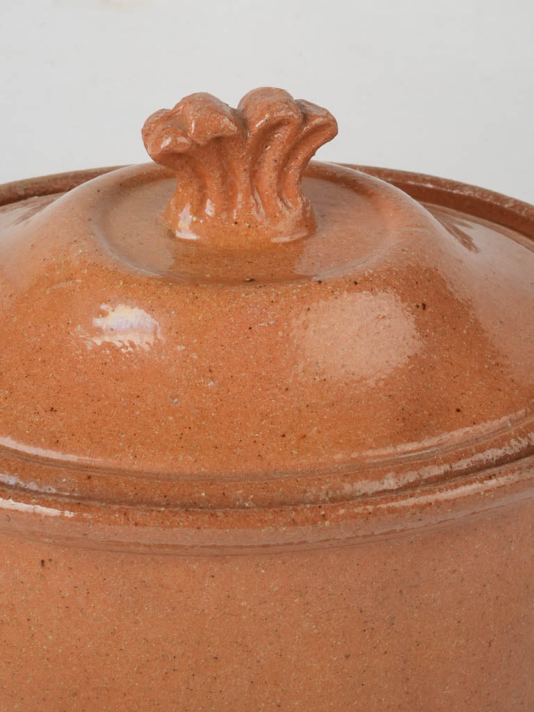 Historical ocher ceramic bowl