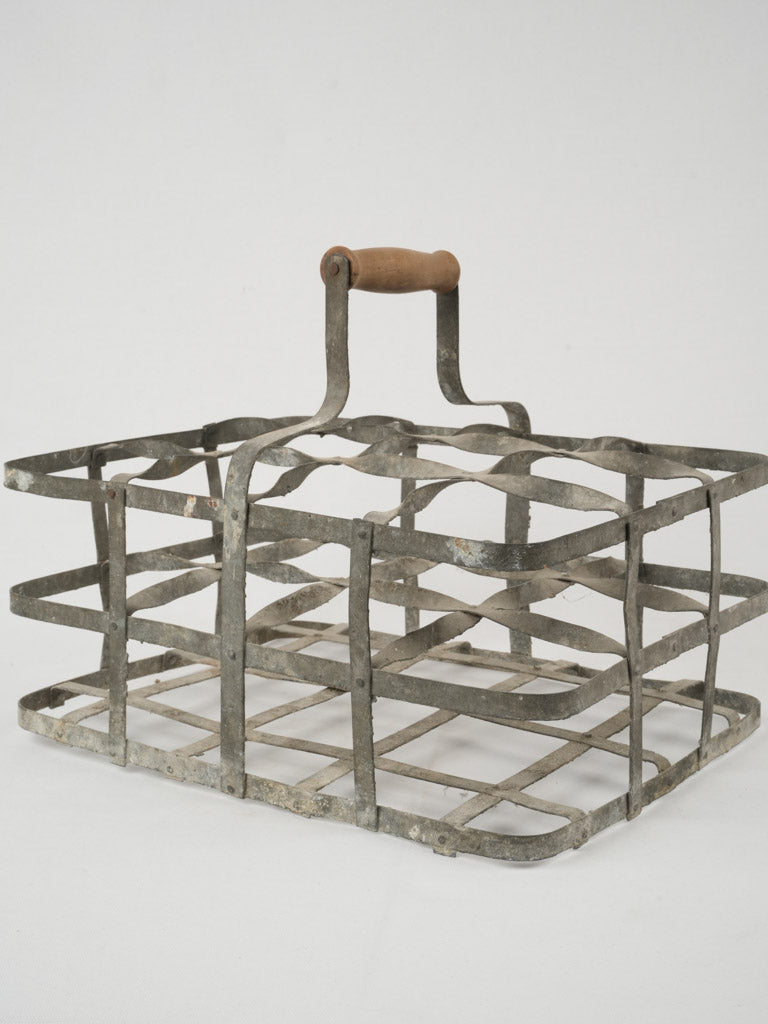 Vintage Metal Bottle Carrier
