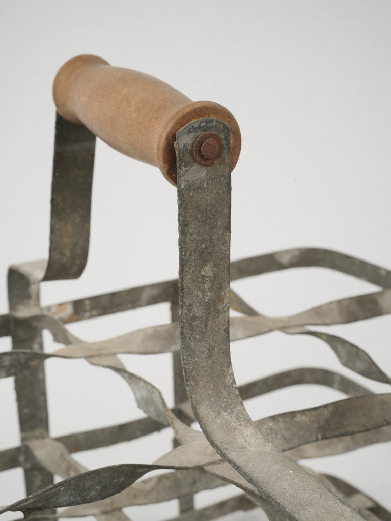 Aged French Wine Bottle Caddy