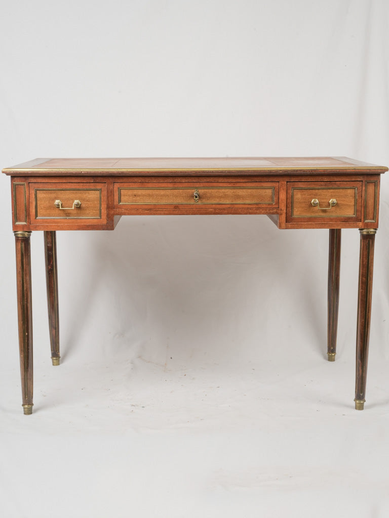 Classic tawny leather top table