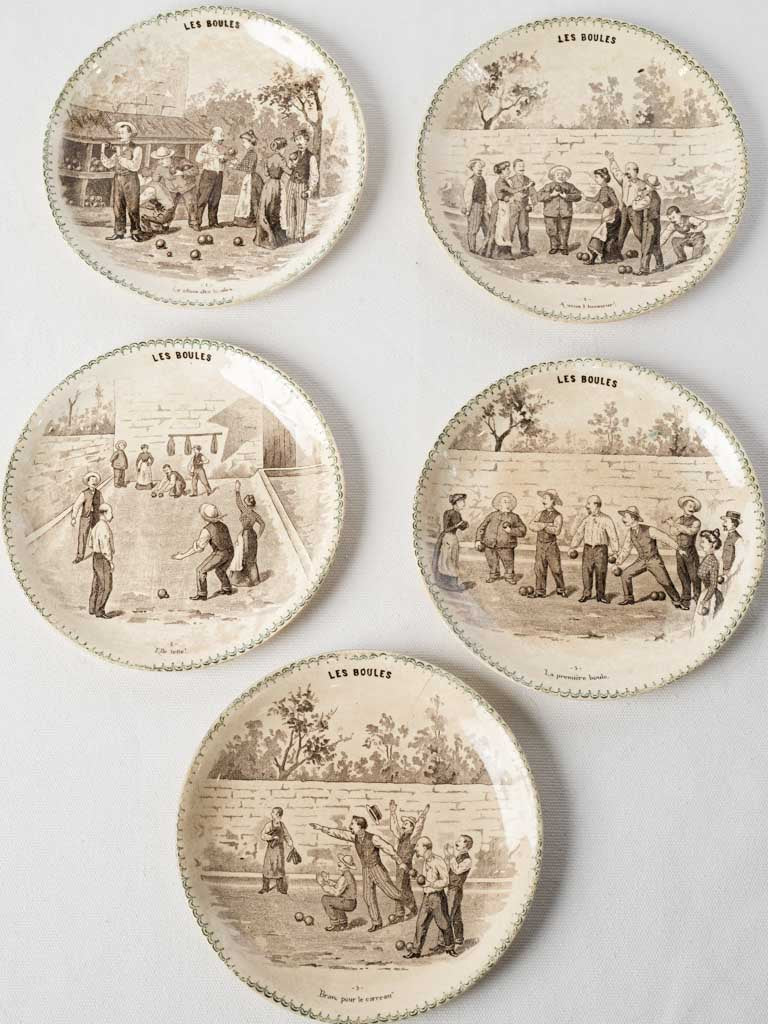 Charming antique ceramic decorative plates