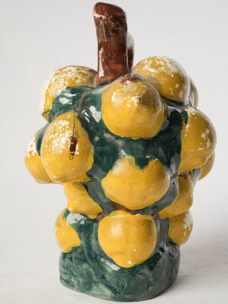 Catalan Glazed Earthenware Porró Shaped as a Lemon Cluster c.1950 – 10¼"