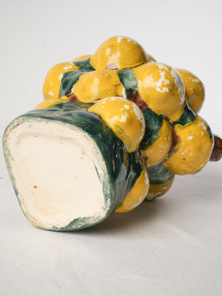 Catalan Glazed Earthenware Porró Shaped as a Lemon Cluster c.1950 – 10¼"