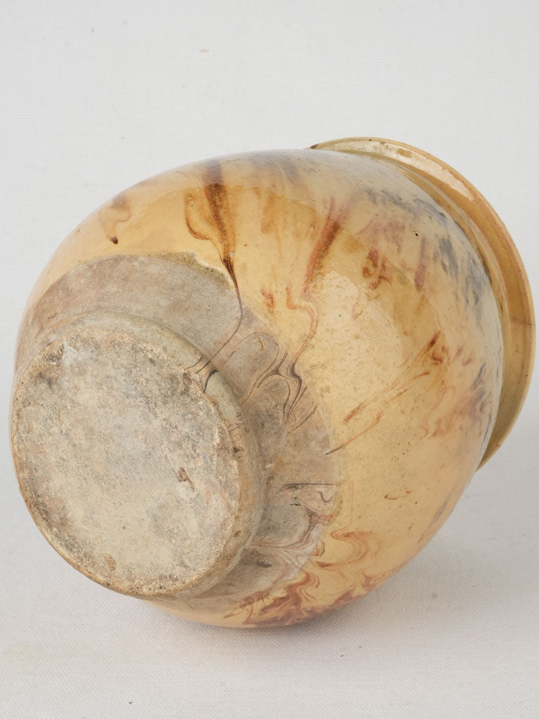 Organic earthy-toned storage jar