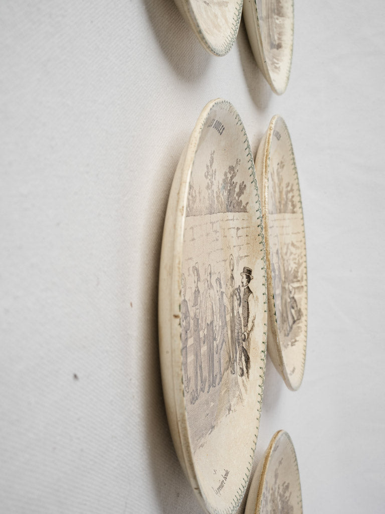 Unique narrative-driven porcelain plates