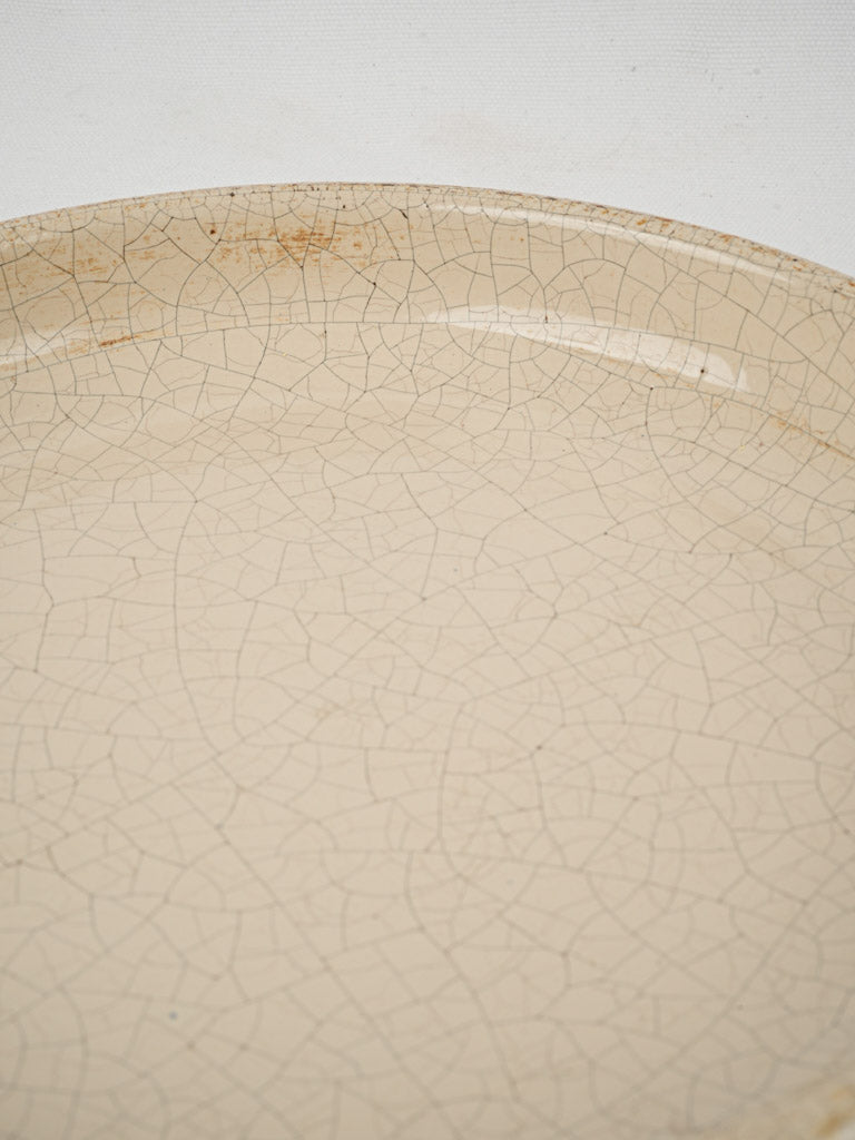 Time-honored cream-glazed Provencal baking dish