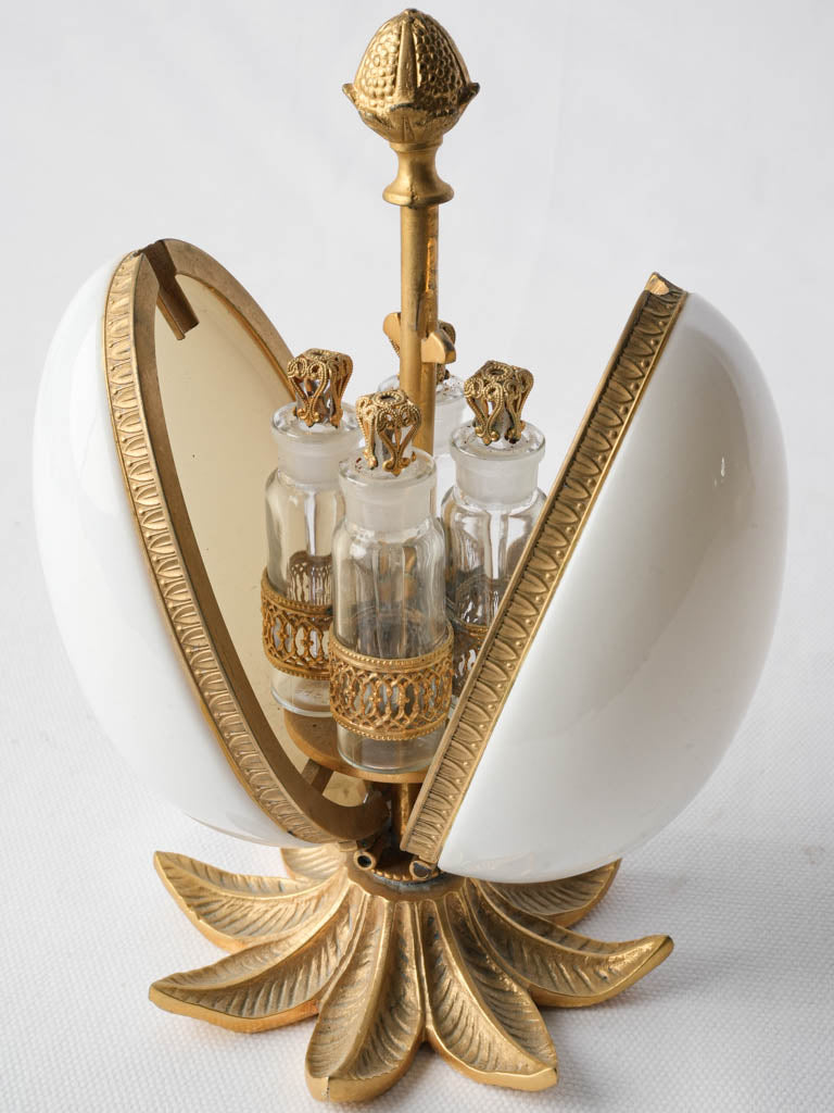 Antique French opaline perfume casket