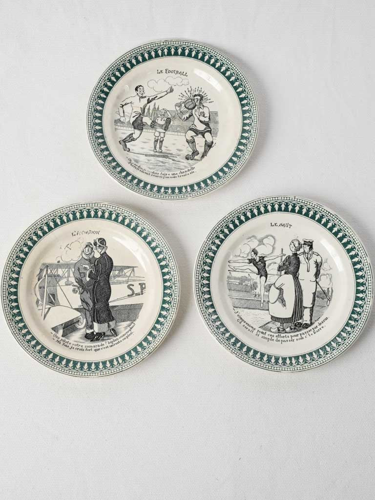 Vintage Saint-Amand illustrated dishes