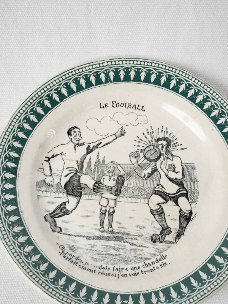 Creamy white geometric motif plates