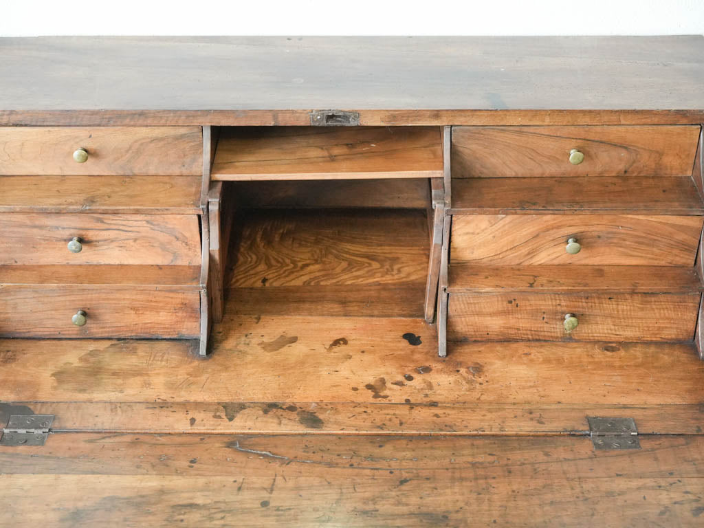 Charming aged French secrétaire desk