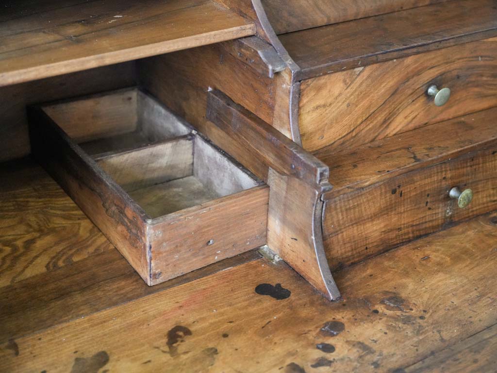 Rich walnut antique secrétaire desk