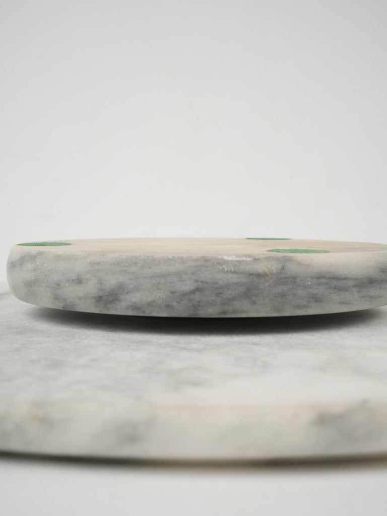 Chic, rotating marble cheese board