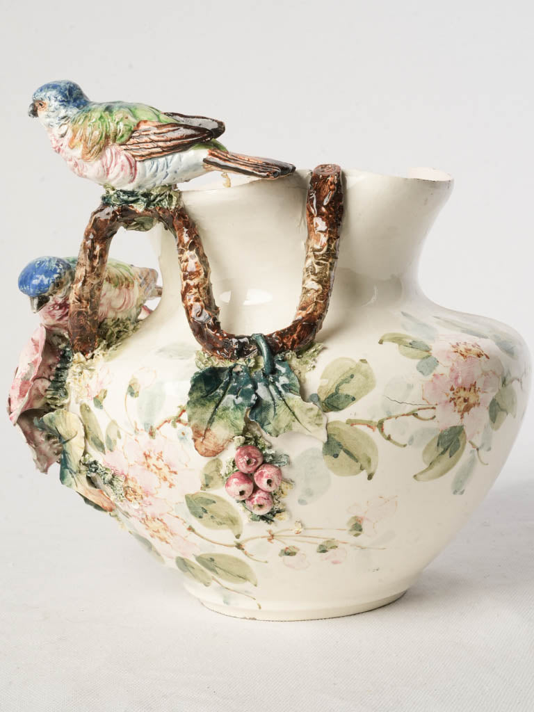 Elegant polychrome glazed flower vase