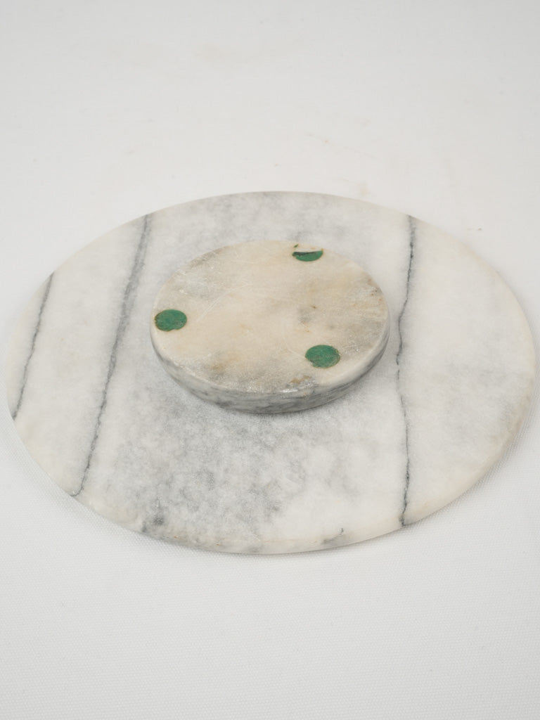 Stylish, antique marble cheese platter
