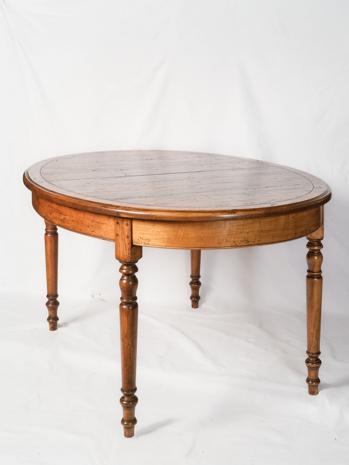 French Cherrywood Extension Dining Table, Second Half of the 20th Century