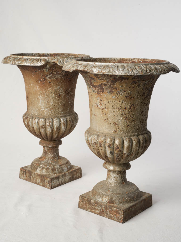 Classic campana form garden vases
