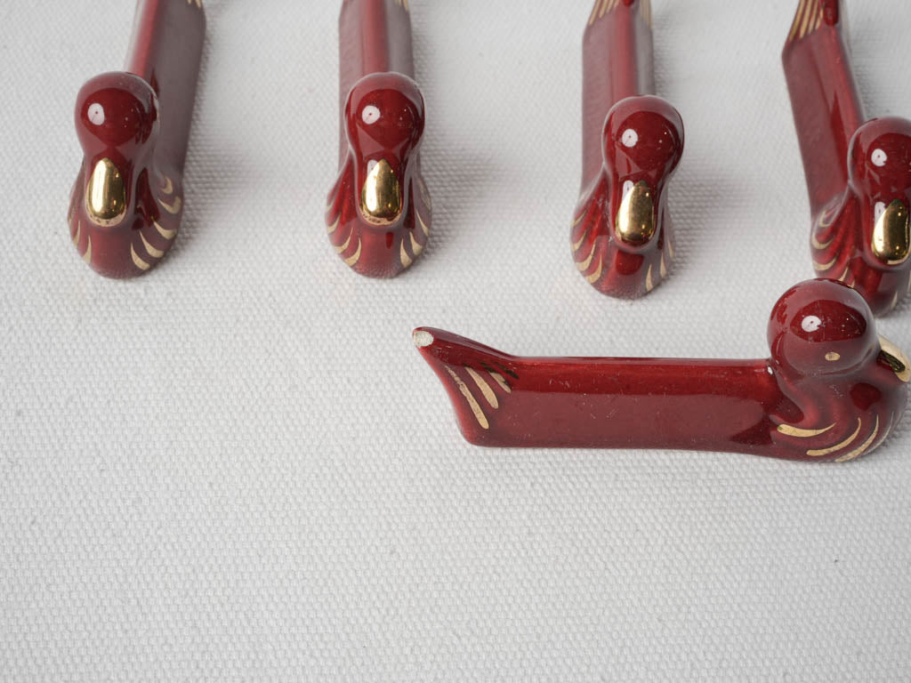 Graceful unique mid-century table accents