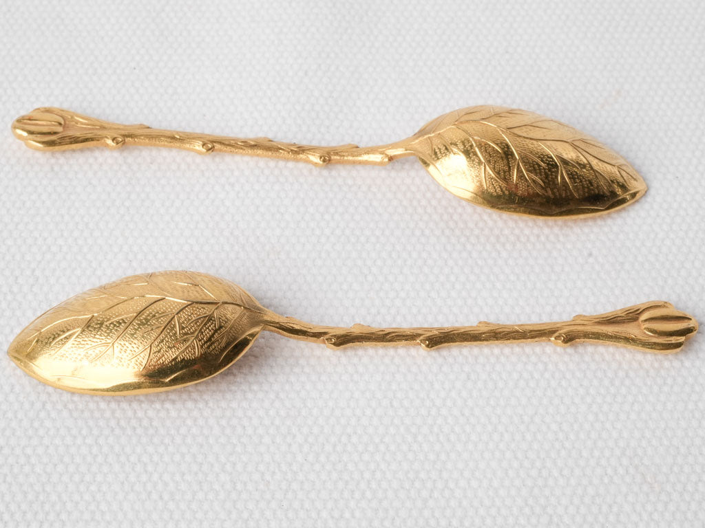 Sophisticated twig-handle coffee spoons