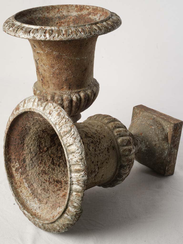 Rustic antique iron garden decor