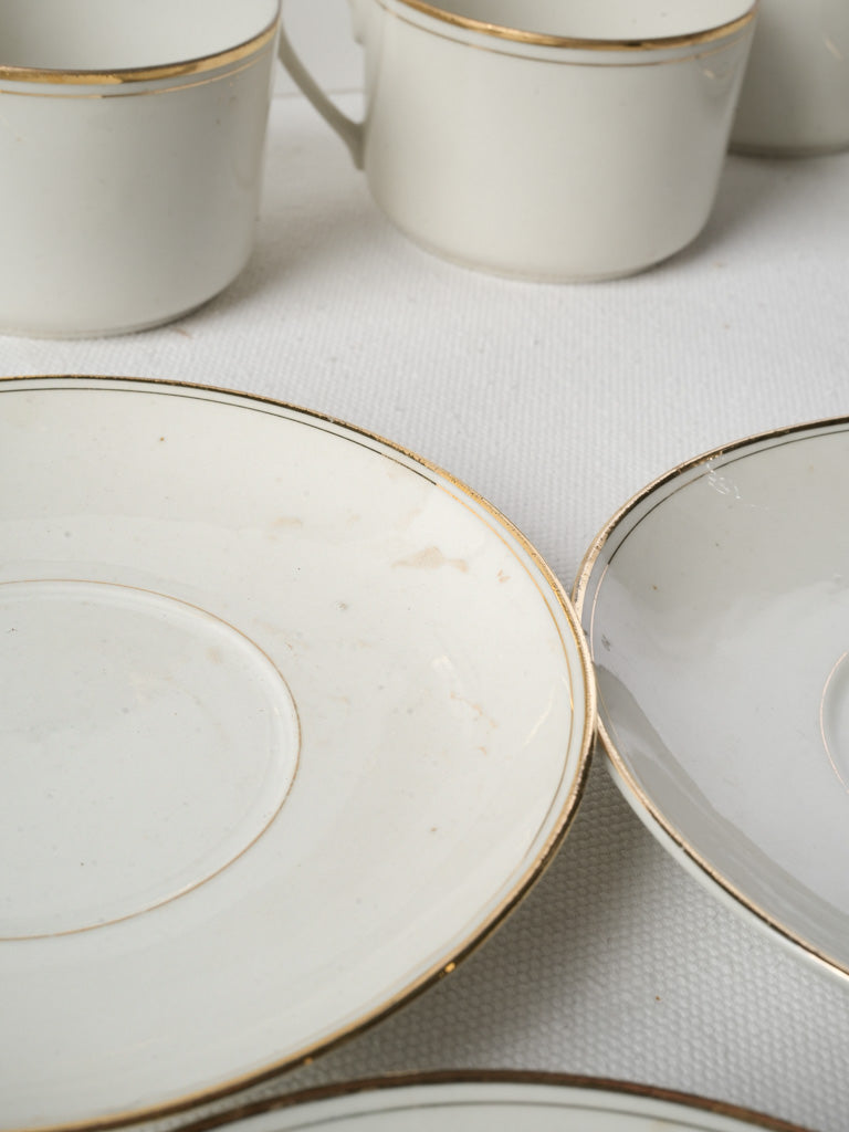 Refined French porcelain cups