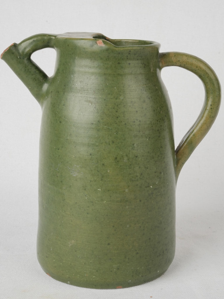 Vintage signed pottery barque