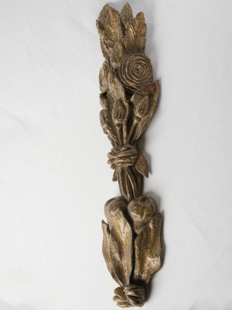 Decorative gilded wall element