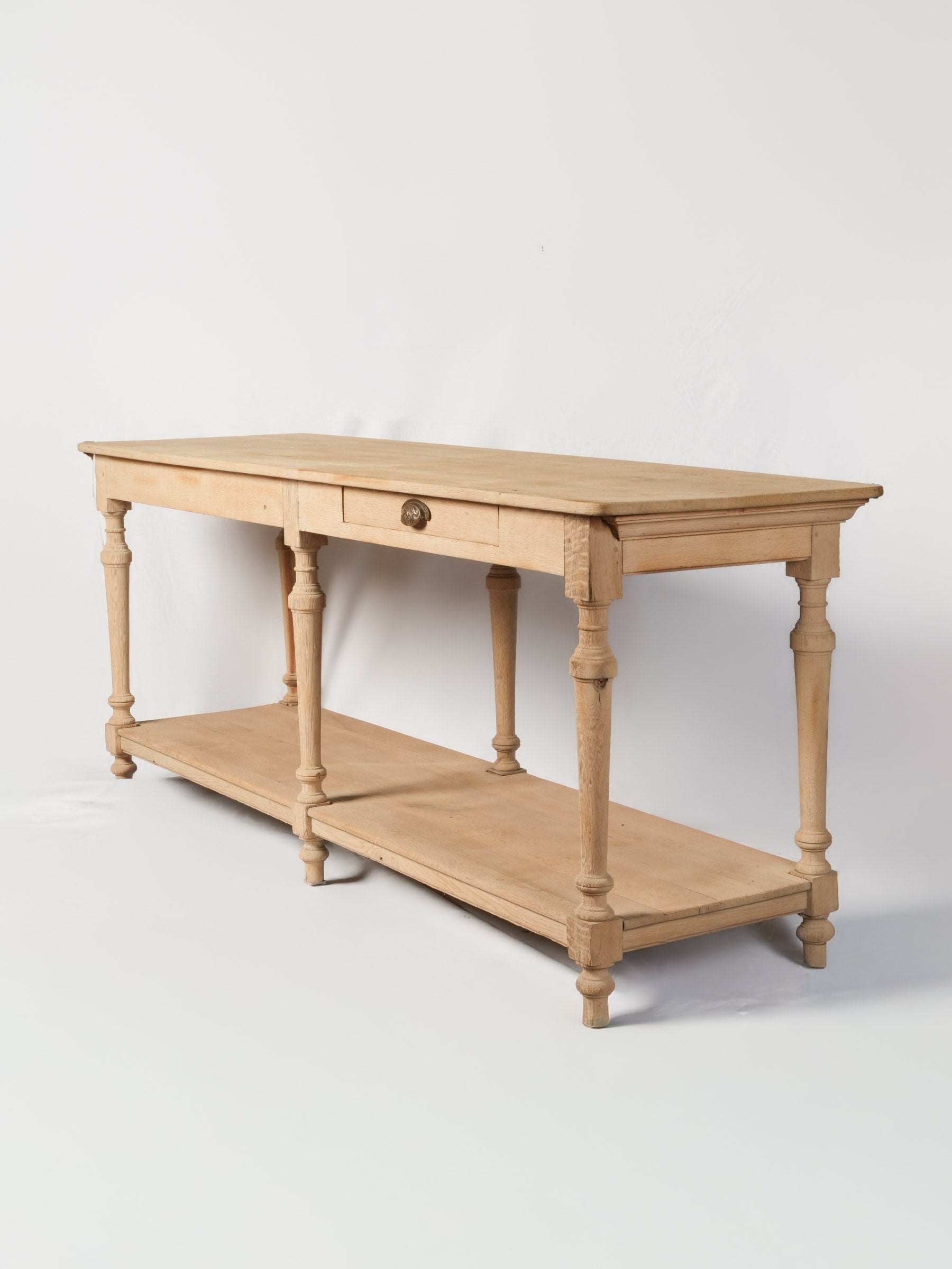 Early 20th-Century French Oak Draper’s Table - 79¼" x 23¾"