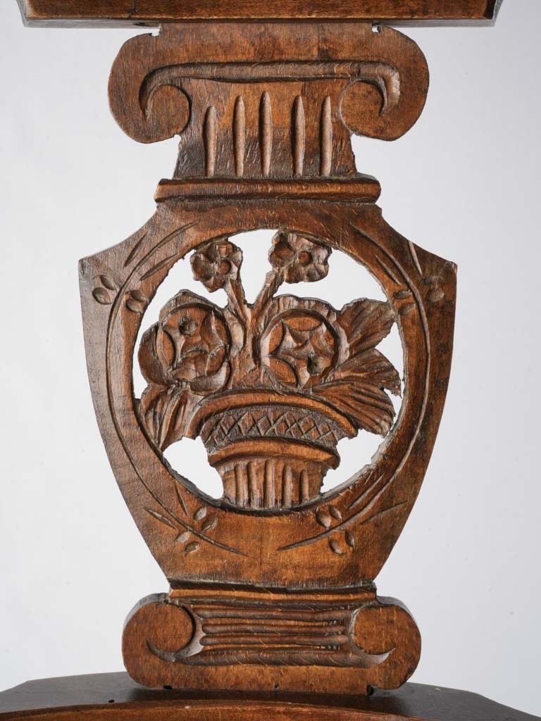 Antique Provençal Rush Seat Chair - 35½"