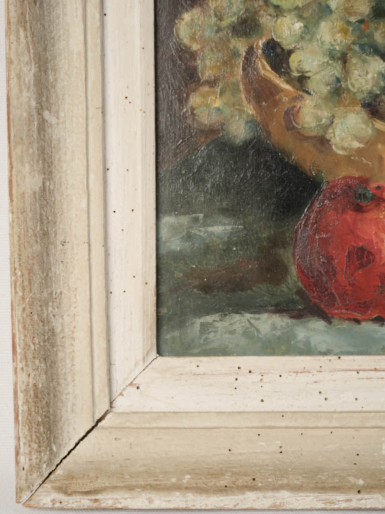 Mid-Century Still Life w/ Flowers and Fruit (1945) - 24¾" x 24¾"