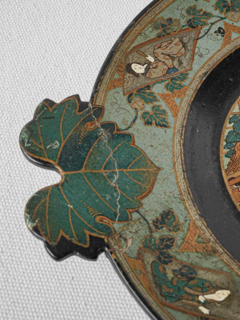 Historical 19th-century artistic tray