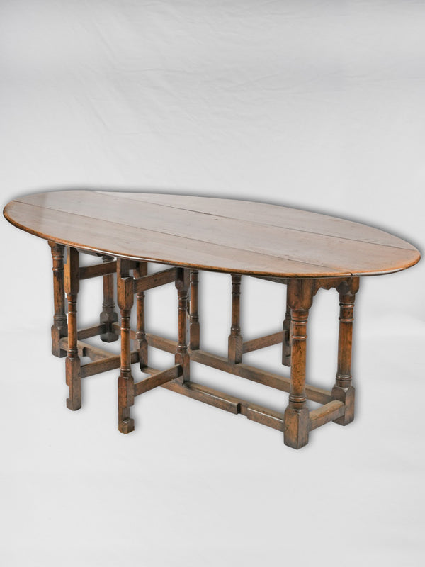 Rare 19th-Century Walnut Gateleg Table