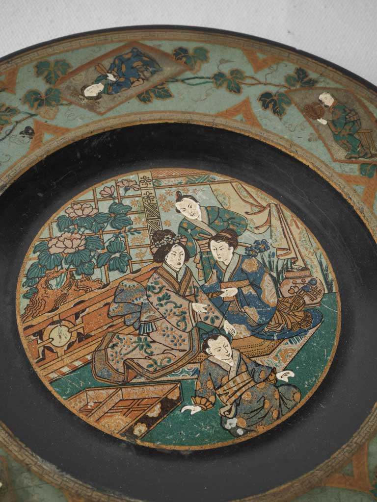 Elegant green and earthy tones tray