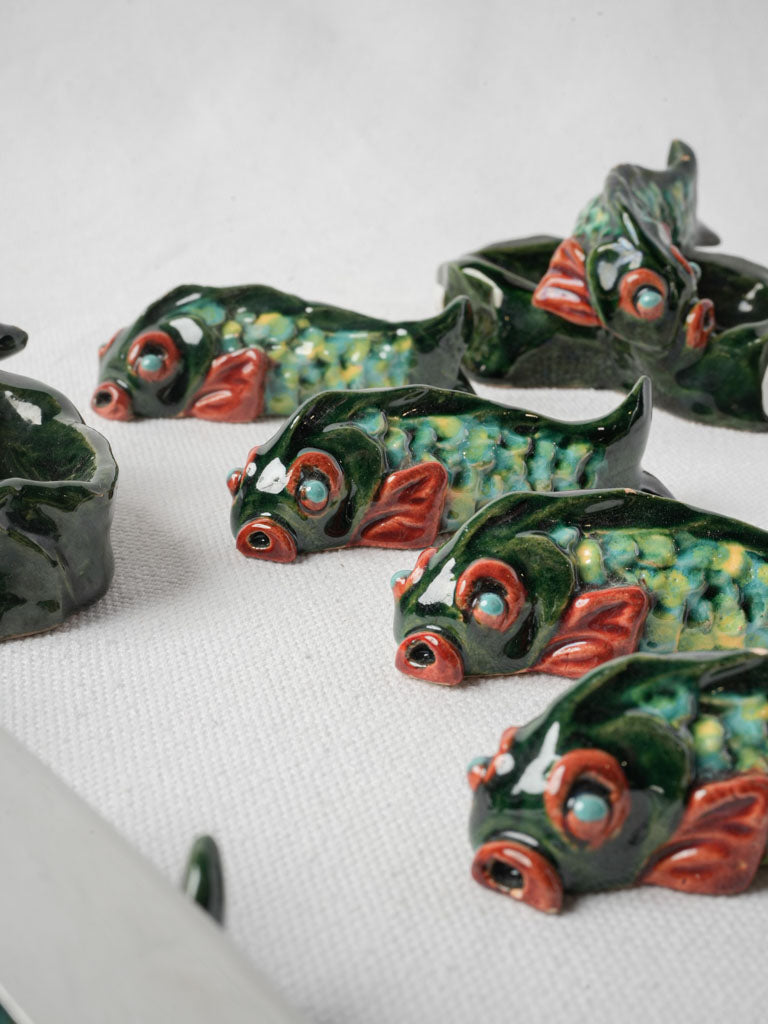 Artistic Vallauris fish design pieces