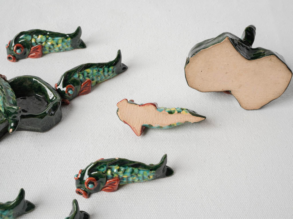 Elegant 1960s ceramic dining set