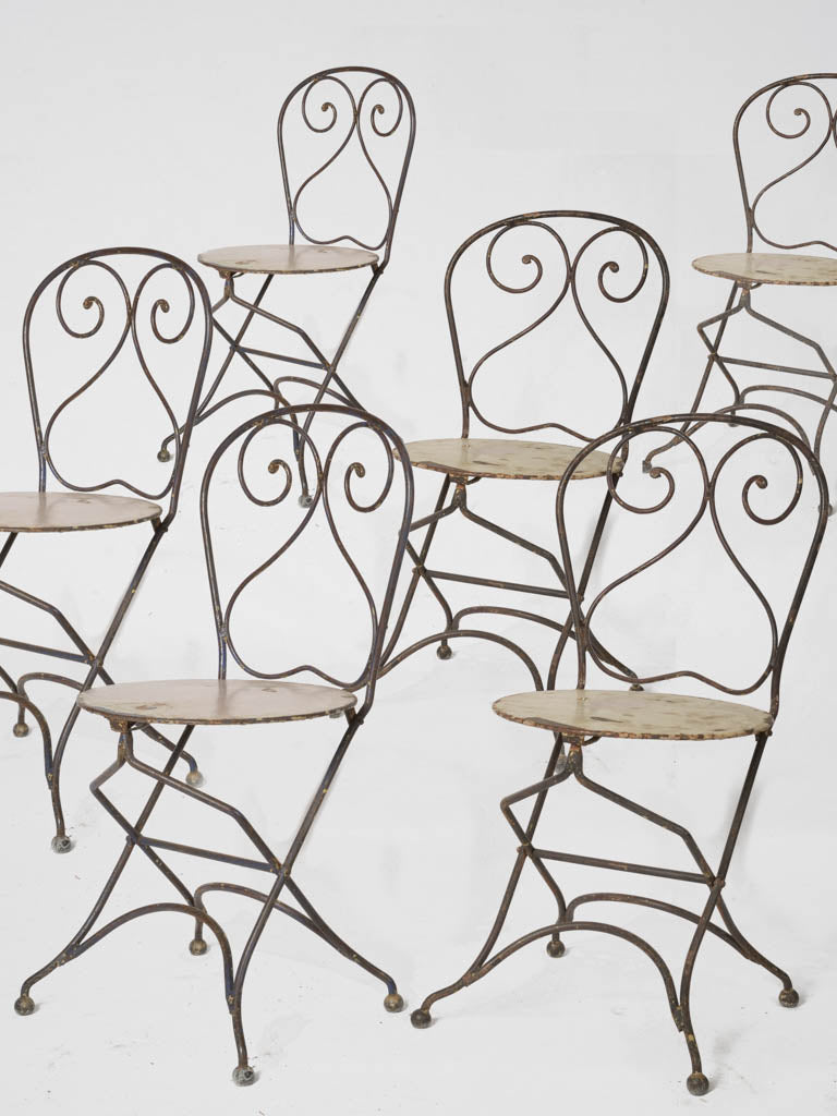 Ornate 1900s iron chair design