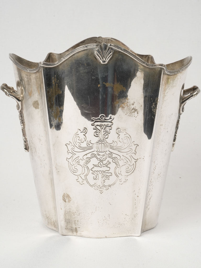 Refined silhouette silver-plated cooler