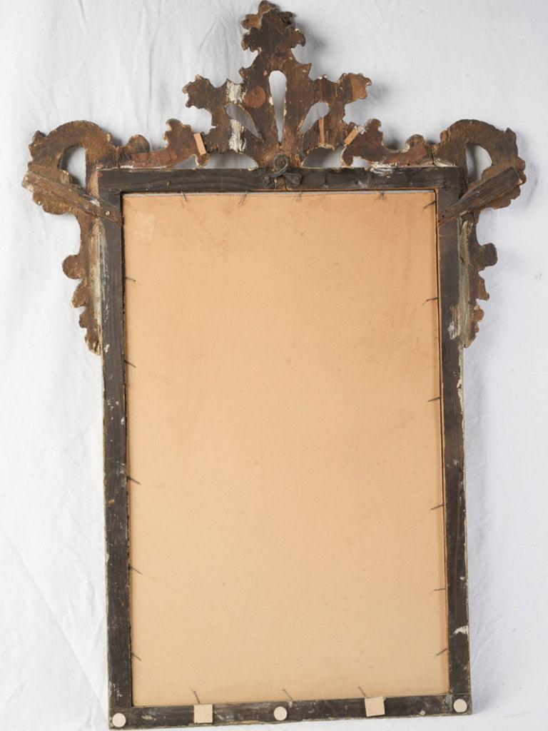 Atmospheric Italian mirror with C-scrolls
