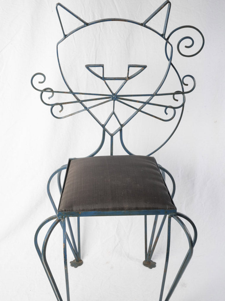 Artistic oxidation patina French chairs.