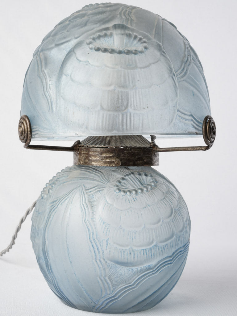 French opalescent glass table lamp