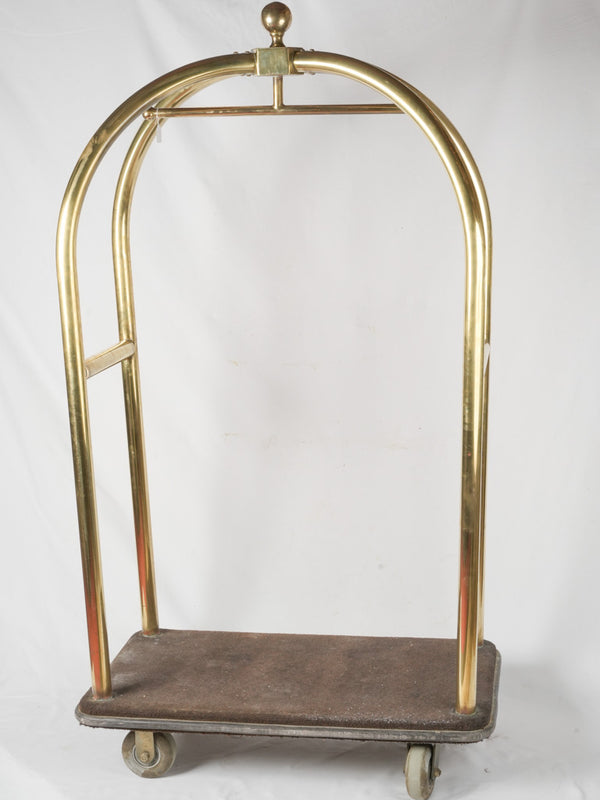 Timeless & elegant brass suitcase caddy