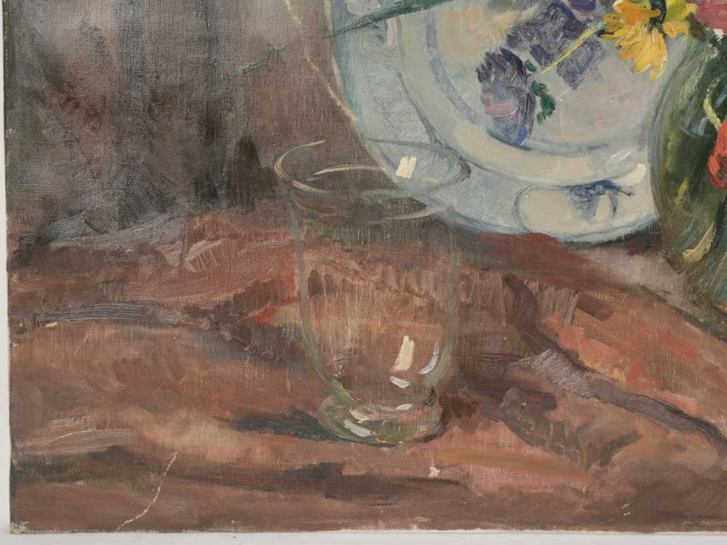 Early 20th Century Still Life w/ Radiant Floral Bouquet - 32" x 39½"