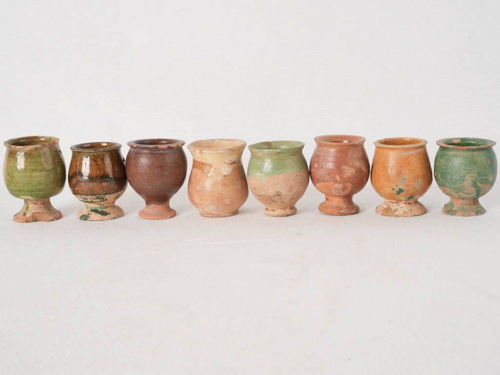 Rustic ceramic bird-enticing water bowls