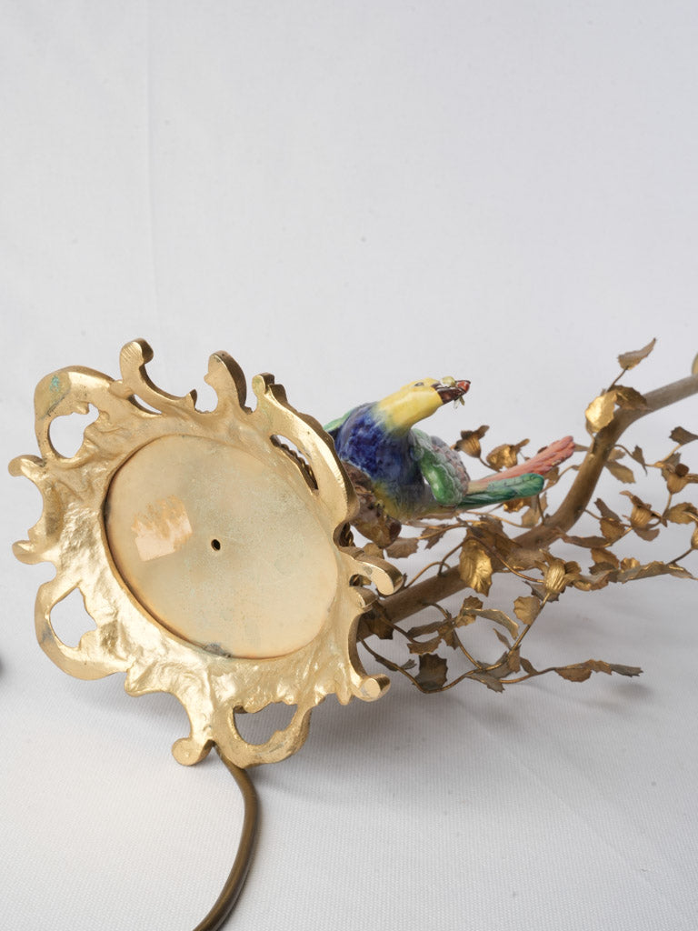 Exquisite Early 20th-Century Sèvres Porcelain “Bird of Paradise” Table Lamp - 27½"