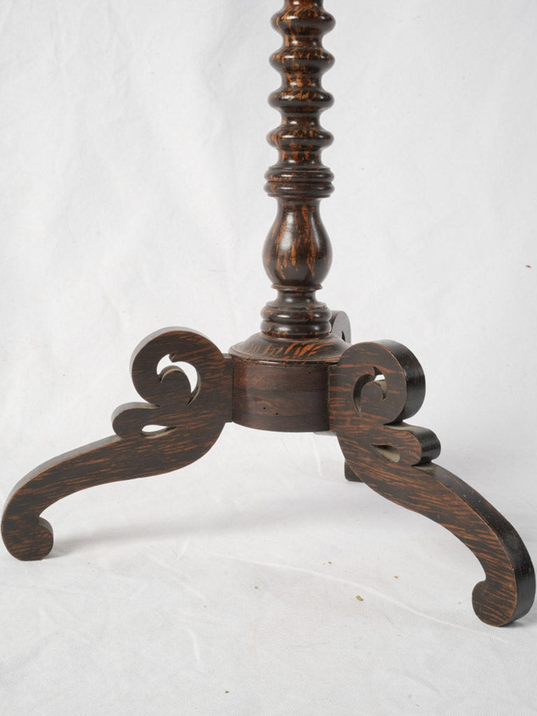 Sophisticated tripod base fireplace decor