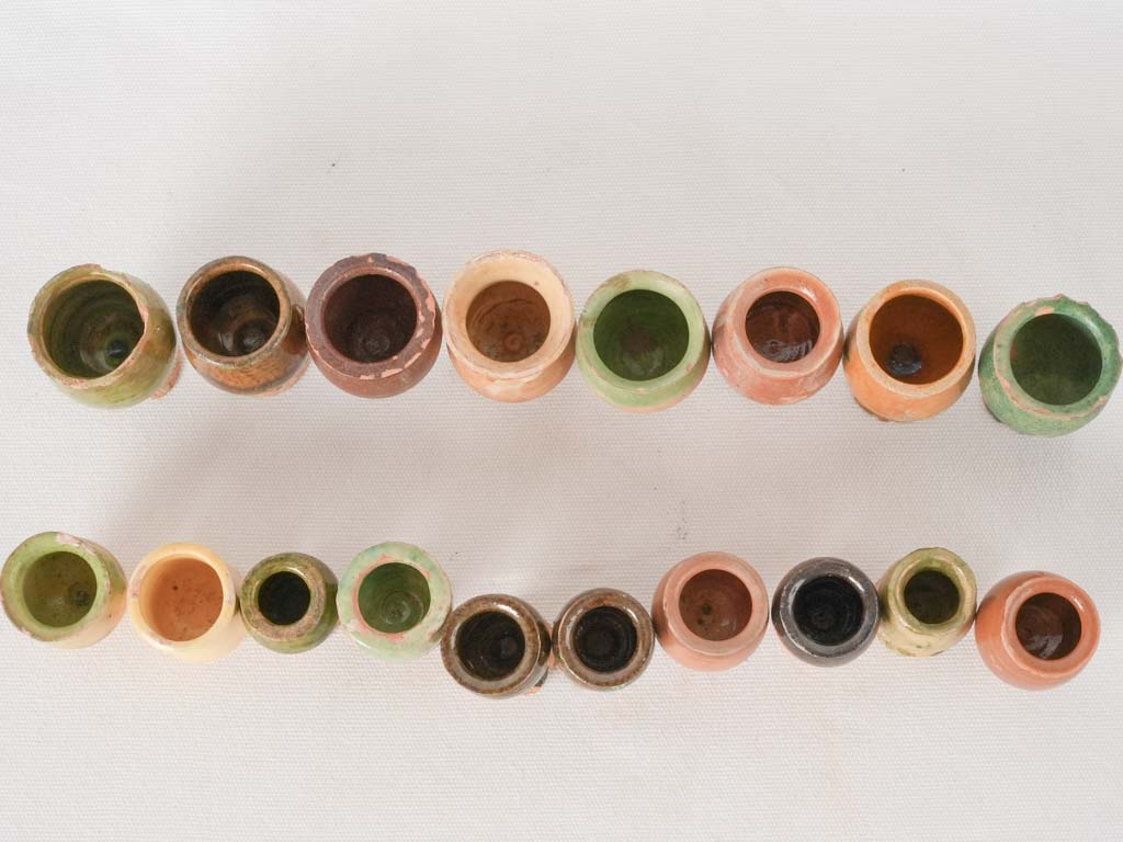 Charmingly worn aviary water receptacles